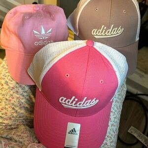 3 BRAND NEW ADIDAS WOMEN HATS